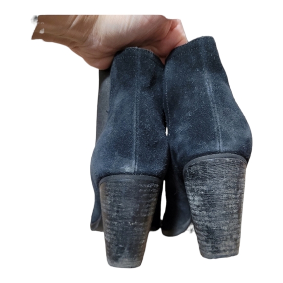 Cole Haan Chelsea Boot Black suede leather stacked heeled ankle boot women's 6.5 - Picture 8 of 13